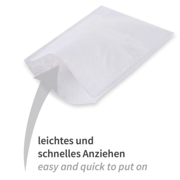 Ökonomischer Waschhandschuh Eco - weiße Einmalhandschuhe für Pflegeeinrichtungen - Med-Praxisbedarf