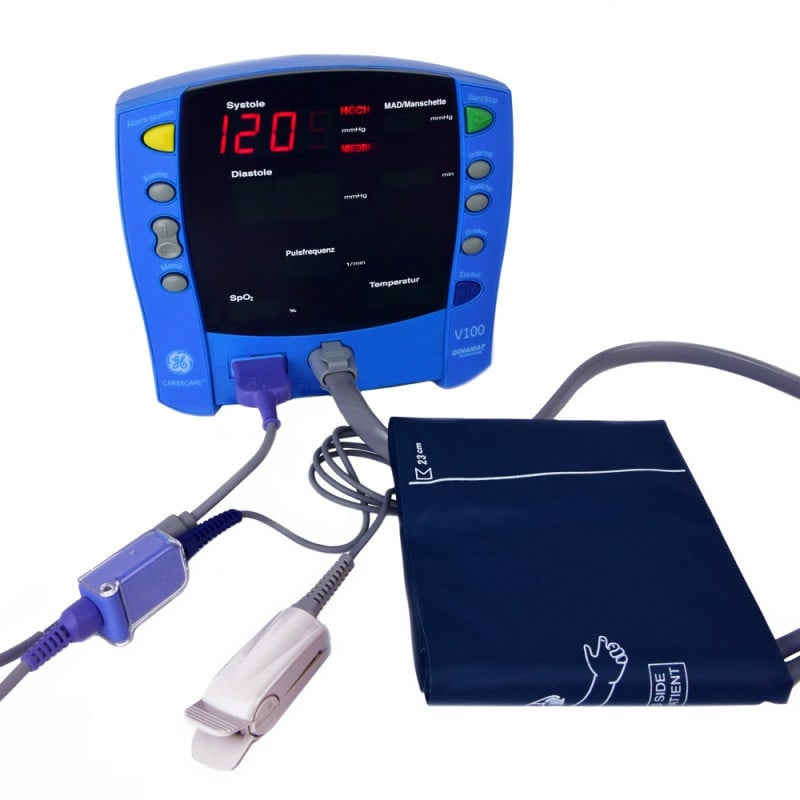 GE Carescape V100 mit Zubehör - kompletter Monitor für Arztpraxen und Kliniken - Med-Praxisbedarf