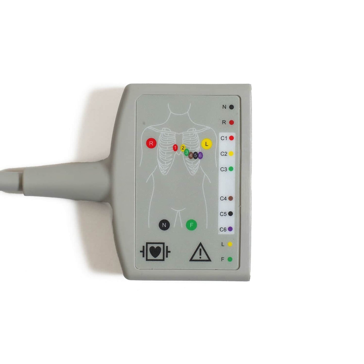GE EKG-Stammleitung Detailansicht - Kabelanschlüsse und Patientenkabel-Verteilung - Med-Praxisbedarf