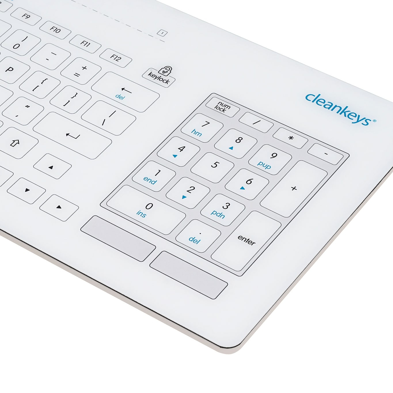 GETT Cleankeys Glas-Tastatur CK5 im Einsatz - hygienische Tastatur für den klinischen Alltag - Med-Praxisbedarf