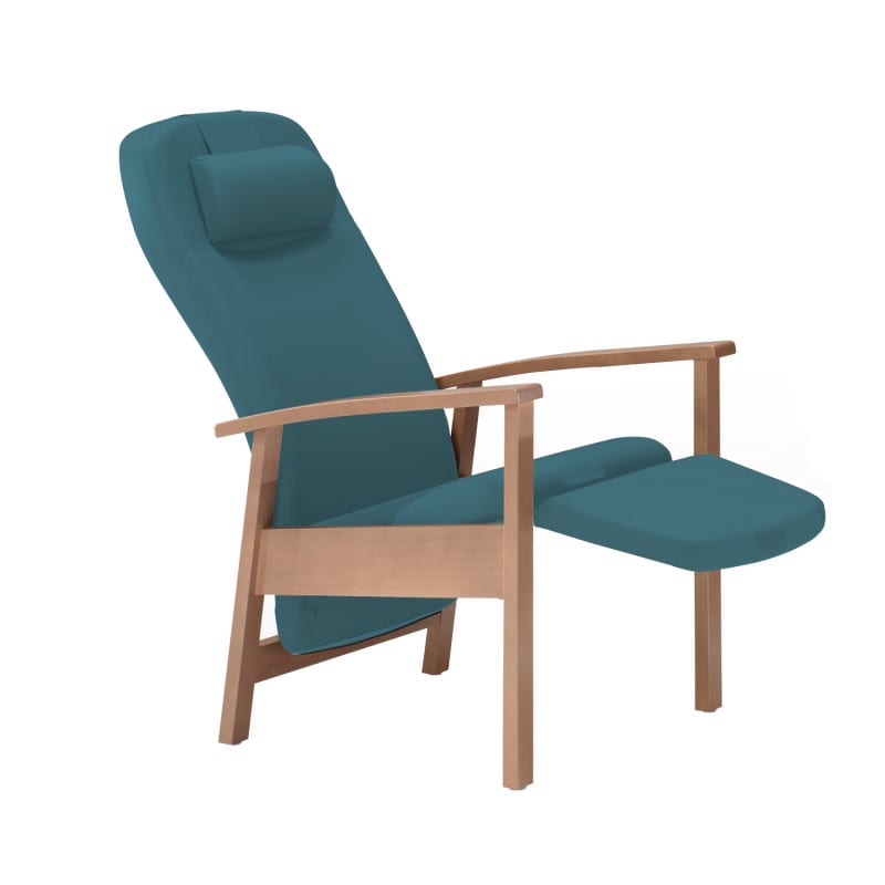 Holz-Pflegestuhl Talo Classic - Funktionsdetail wie Neigemechanismus - Med-Praxisbedarf