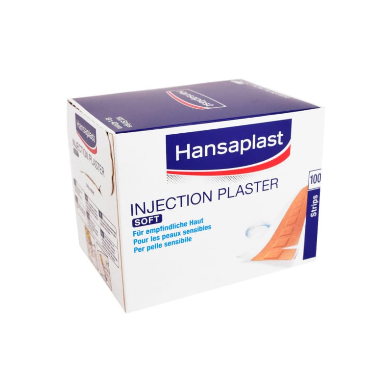 Hansaplast Soft Injektionspflaster - praktische Pflaster für Einstichstellen nach Injektionen - Med-Praxisbedarf
