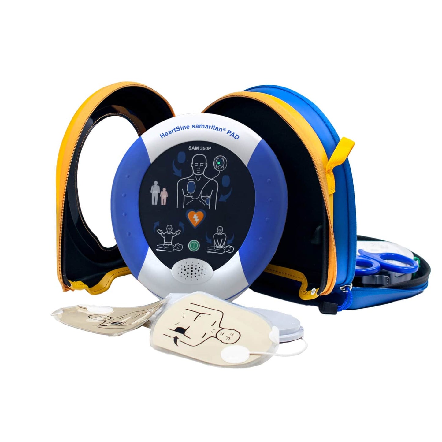 HeartSine samaritan PAD mit Tragetasche - komplettes Set für die Wandhalterung - Med-Praxisbedarf