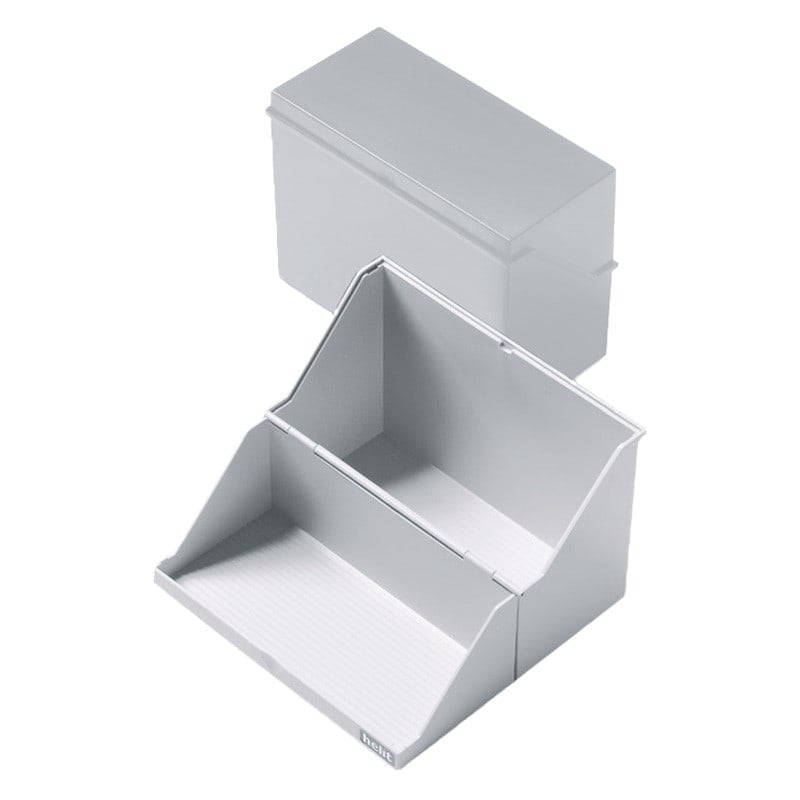 Kunststoff-Karteibox DIN A5 - für Karteikarten, Maße 22,8 x 10,8 cm von Helit - Med-Praxisbedarf
