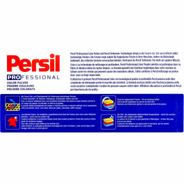 Persil Color-Waschpulver Professional Line Produktdetail - hochwertiges Waschpulver für Medizintextilien - Med-Praxisbedarf