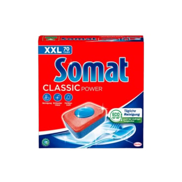 Somat Classic Power Tabs Geschirrspülmittel - Spülmaschinentabs im wiederverschließbaren Beutel - Med-Praxisbedarf