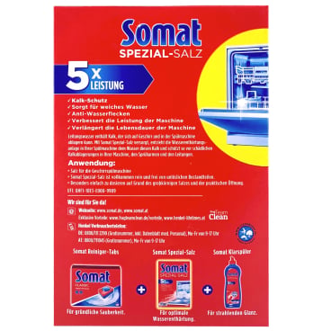 Somat Spezial-Salz 4 kg - Nahaufnahme des grobkörnigen Salzes im geöffneten Sack - Med-Praxisbedarf