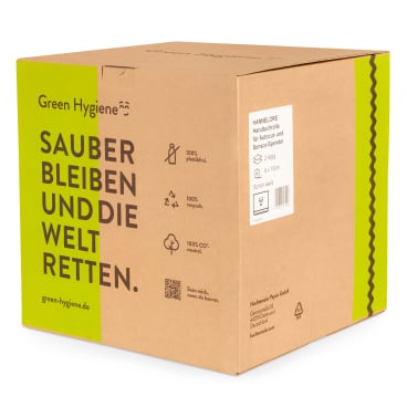 HANNELORE Papierhandtuchrolle - 2-lagig, ergiebig für Praxis und Pflegeheim - Med-Praxisbedarf