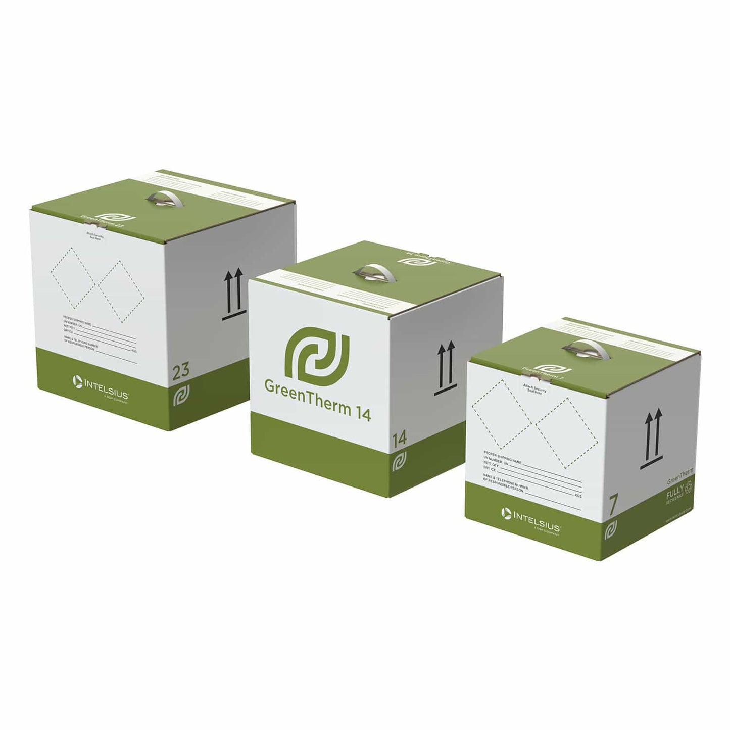 Intelsius GreenTherm Transportverpackung - Für Impfstoffe und Medikamente, Temperaturkontrolle - Med-Praxisbedarf
