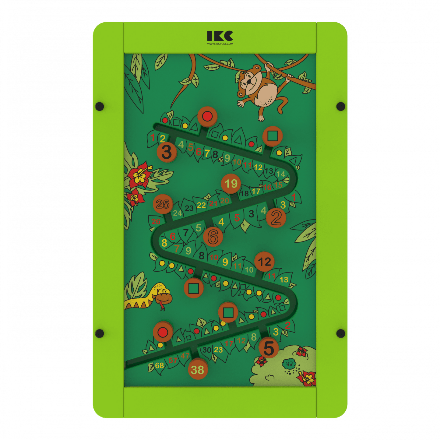 IKC Spielmodul Dschungel-Fieber - Schiebespiel für Kinder mit Tieren und Puzzlescheiben - Med-Praxisbedarf