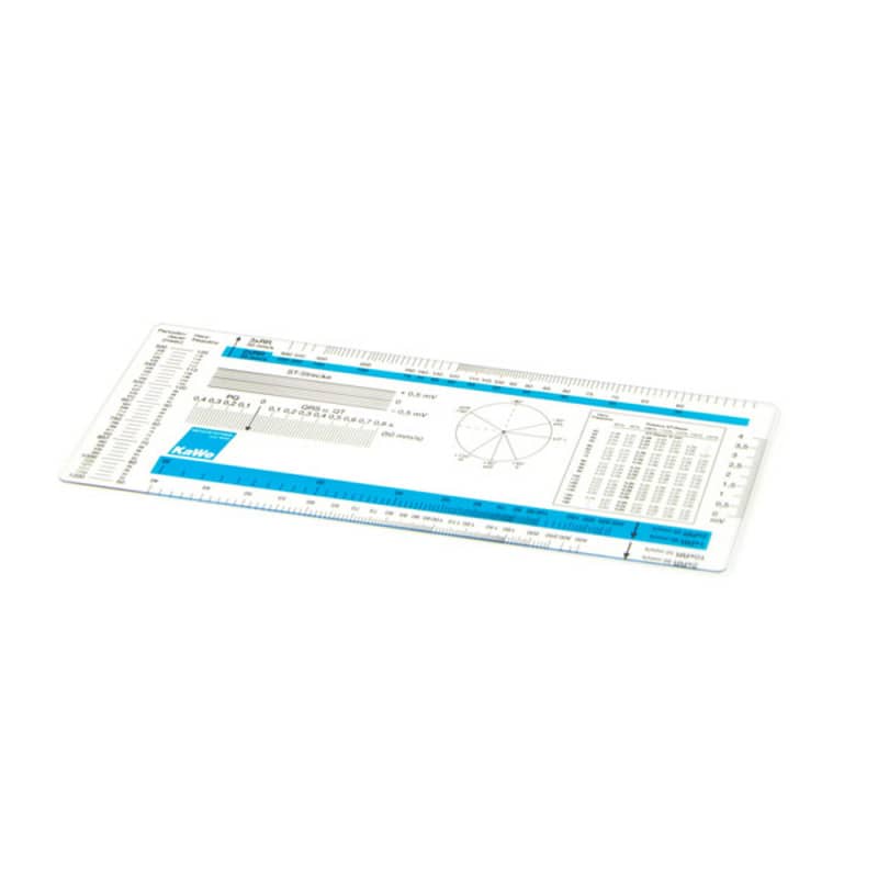 EKG-Lineal von KaWe - für medizinisches Fachpersonal, zur Messung von ST-Strecke und QRS-Komplex - Med-Praxisbedarf