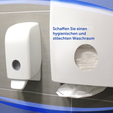 Weißer Seifenspender Kimberly-Clark Aquarius - Füllmenge 1 Liter für Einrichtungen - Med-Praxisbedarf