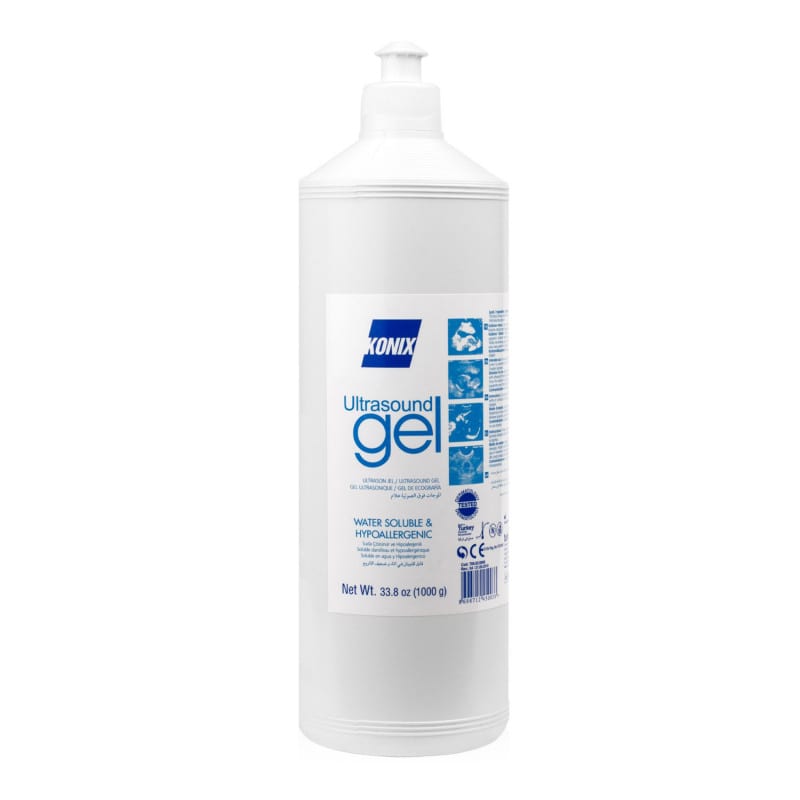 Ultraschallgel Konix Clear in Flasche mit Pumpe - hygienisches Gel für diagnostischen Ultraschall - Med-Praxisbedarf