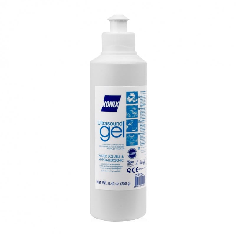 Konix Ultraschall Gel Clear 1 Liter - farbloses, wasserlösliches Kontaktgel für Sonographie - Med-Praxisbedarf