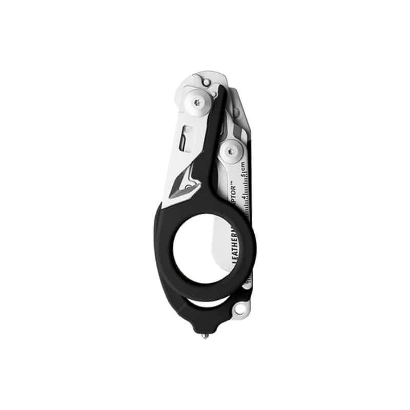 Leatherman Raptor Multitool - aufgeklappt mit sechs medizinischen Werkzeugen im Detail - Med-Praxisbedarf