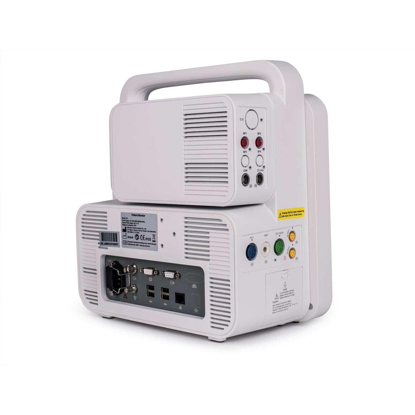Lepu Medical K12-Patientenmonitor - 12,1 Zoll TFT-Farbdisplay, EKG, SpO2, NIBP - Med-Praxisbedarf
