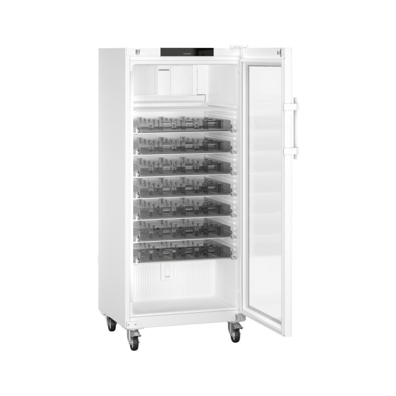 Liebherr HMFvh 5511 Medikamentenkühlschrank - Türansicht mit digitaler Temperaturanzeige und Alarmfunktion - Med-Praxisbedarf