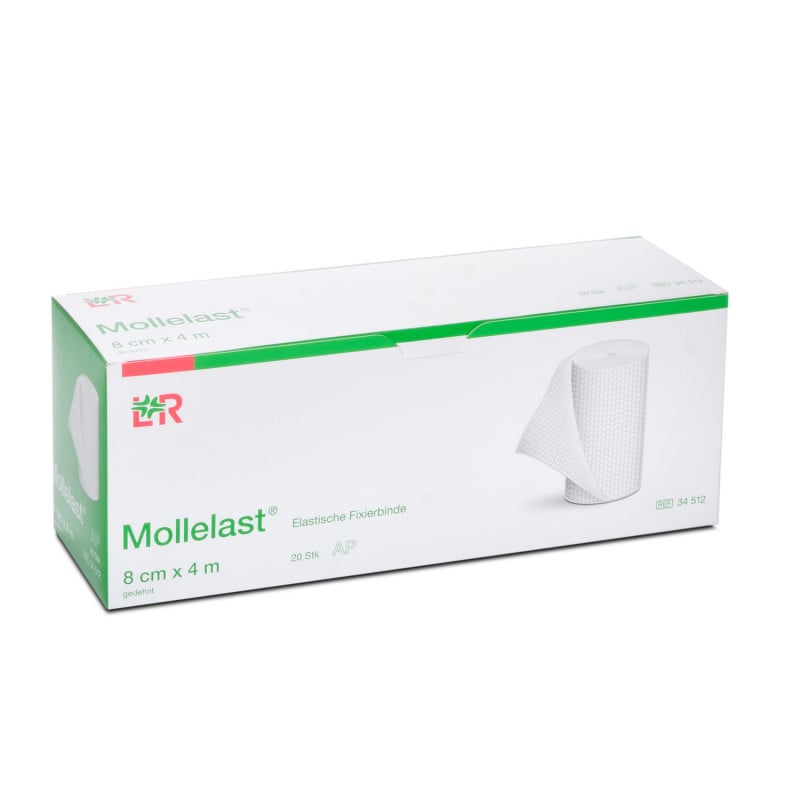 Mollelast Fixierbinde Lohmann-Rauscher - elastische, luftdurchlässige Binde zur zuverlässigen Fixierung - Med-Praxisbedarf