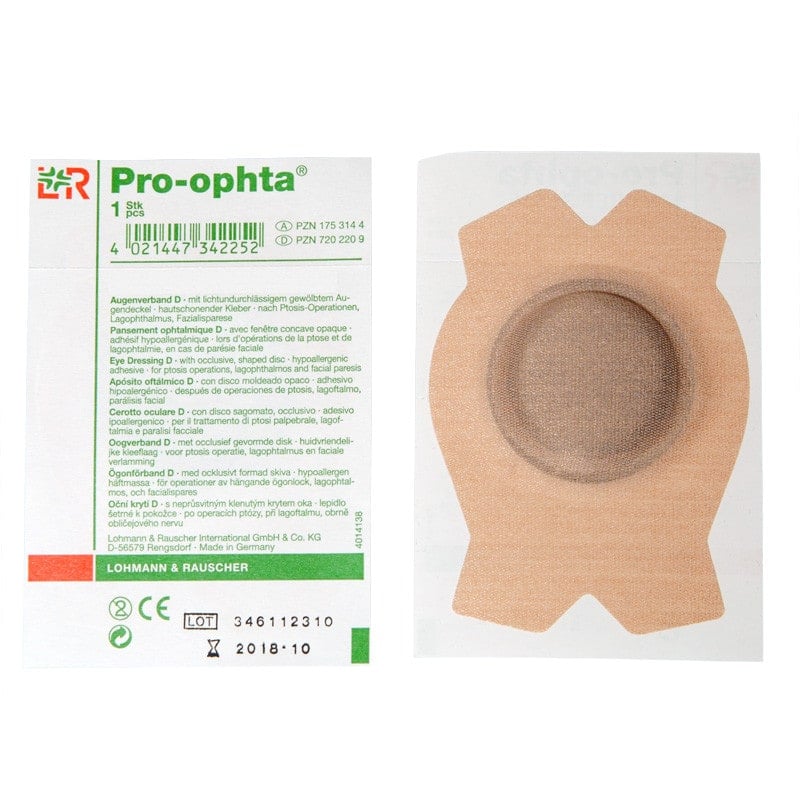Pro-ophta Augenverband D - lichtundurchlässiger Uhrglasverband für lichtempfindliche Patienten - Med-Praxisbedarf