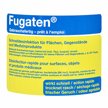 Desinfektionsmittel Lysoform Fugaten gebrauchsfertig - auf Alkoholbasis für medizinische Bereiche - Med-Praxisbedarf