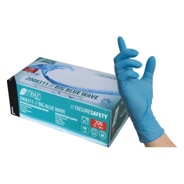 Nitril Einmalhandschuhe BIG BLUE WAVE blau - für medizinische Hygiene - Med-Praxisbedarf