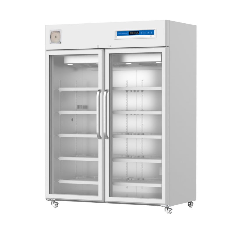 Medikamenten-Kühlschrank YC-1320 Innenraum - Geräumiges Volumen mit transparenten Glasböden - Med-Praxisbedarf