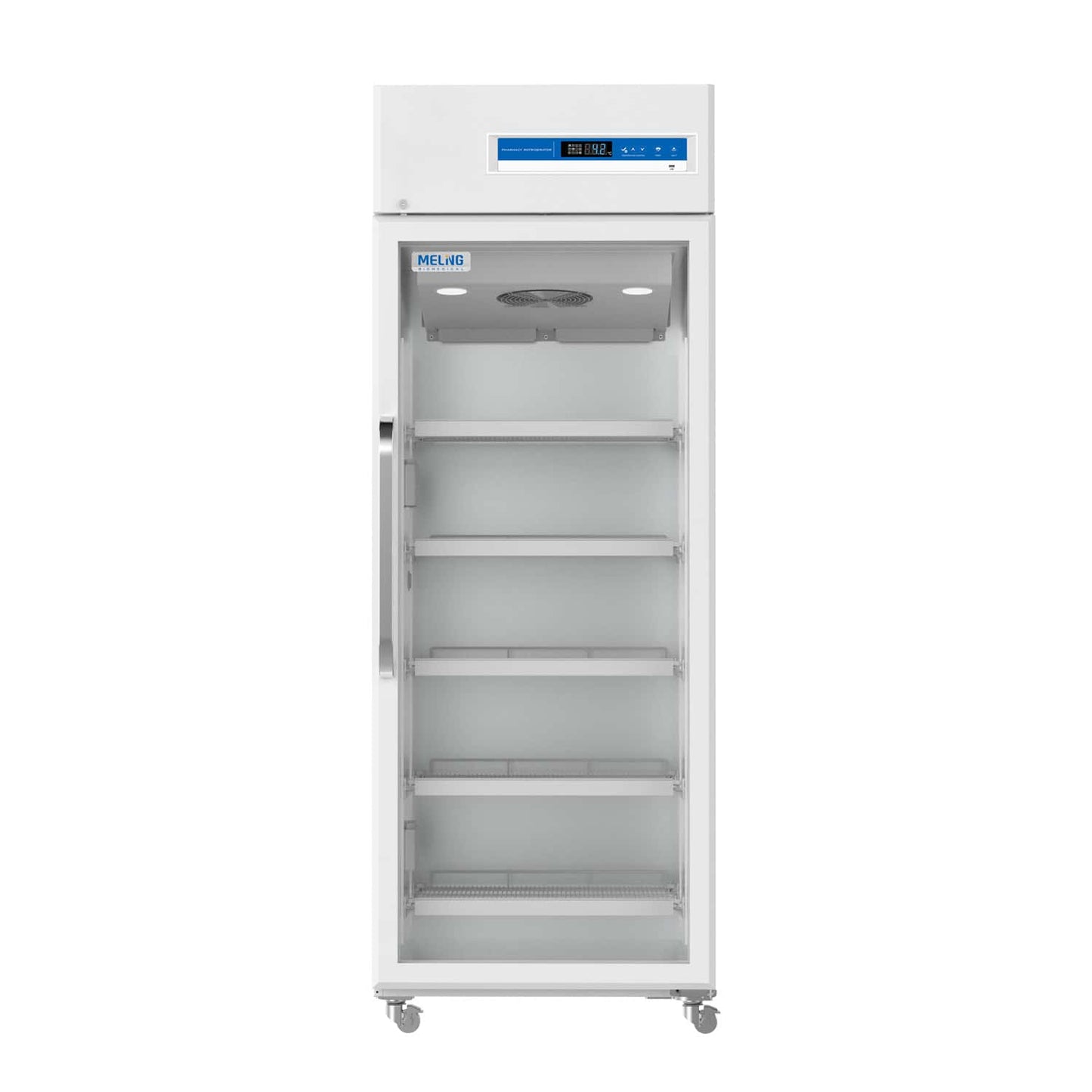 Medikamenten-Kühlschrank YC-650 Front - Edelstahl-Griff und klar ablesbares Display - Med-Praxisbedarf