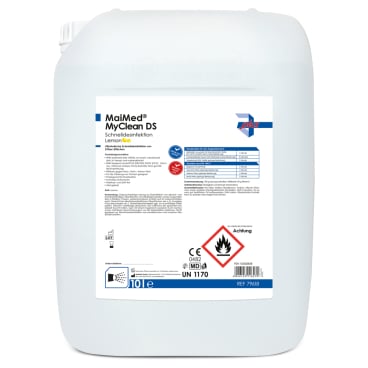Schnelldesinfektion mit Duft MyClean DS - Sprühflasche für schnelle Desinfektion in Kliniken - Med-Praxisbedarf