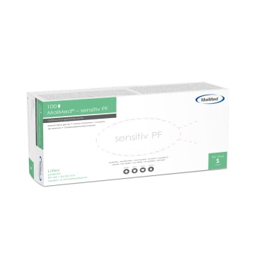 MaiMed sensitiv PF Latexhandschuhe - ungepudert, hautverträglich, hoher Tragekomfort - Med-Praxisbedarf
