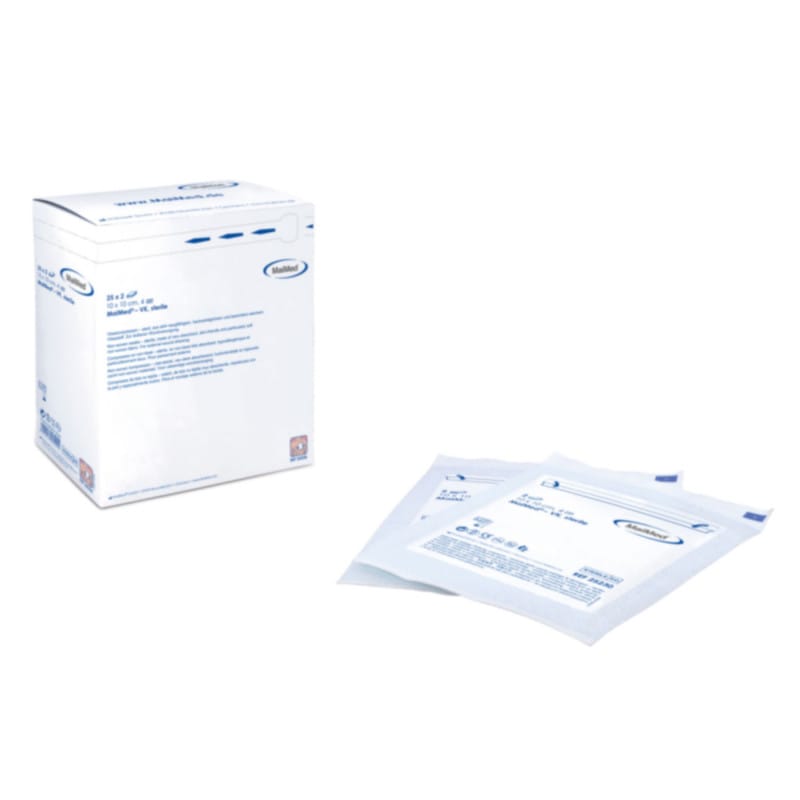 Vlieskompressen steril 5x5 cm - Kleine sterile Kompresse von MaiMed für die Wundversorgung - Med-Praxisbedarf