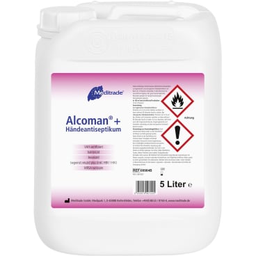ALCOMAN plus Händeantiseptikum Nachfüllpackung - Großgebinde für Händeantiseptikum Spender - Med-Praxisbedarf