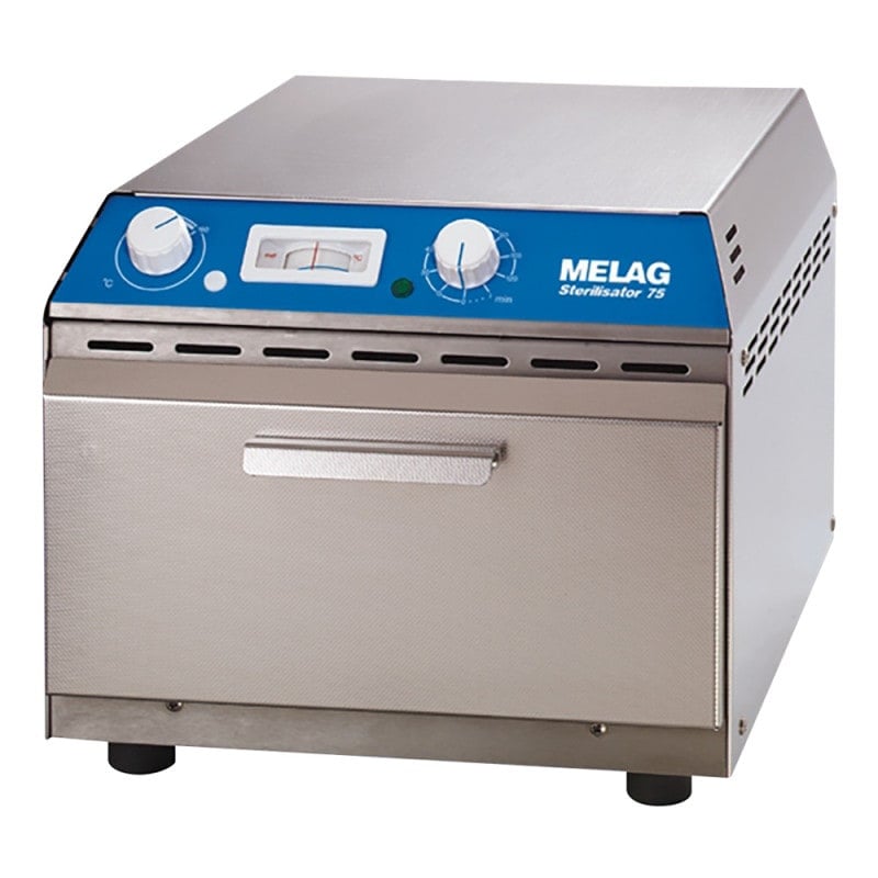 Melag Sterilisator 75 Heißluftsterilisator - mit Ventilator für gleichmäßigen Wärmeausgleich - Med-Praxisbedarf