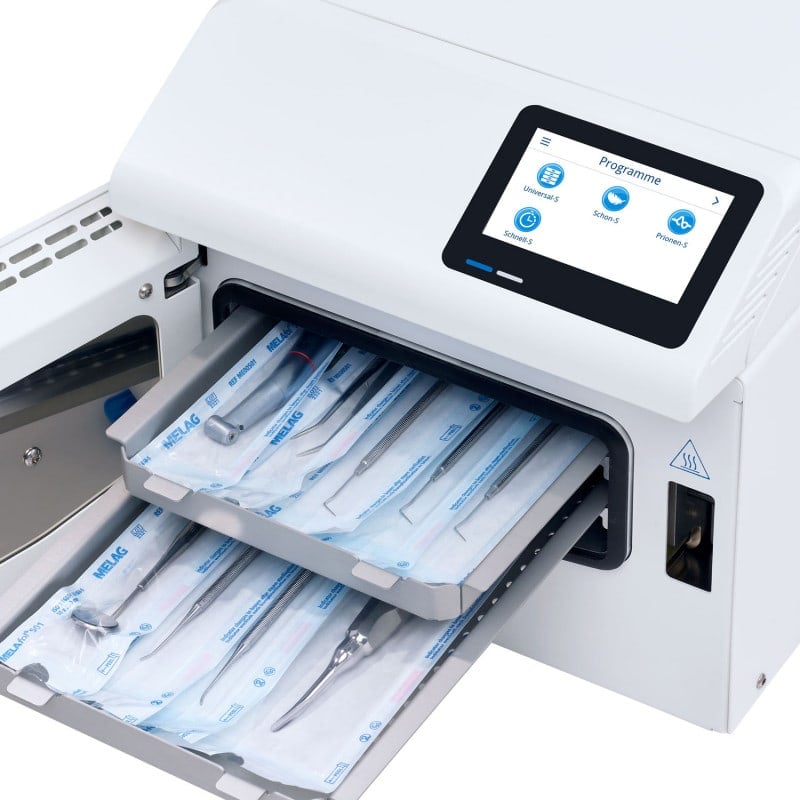 Vacuclave 305 Display - Bedienoberfläche und Programmauswahl des Autoklaven - Med-Praxisbedarf