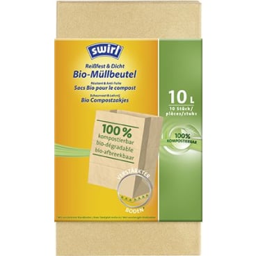 Bioabfallbeutel 10l Swirl von Melitta - für Biomüll-Eimer in Praxen und Kliniken - Med-Praxisbedarf
