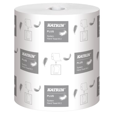 KATRIN Plus System towel M2 Papierhandtuchrolle - 2-lagig für Waschräume in Pflegeeinrichtungen - Med-Praxisbedarf