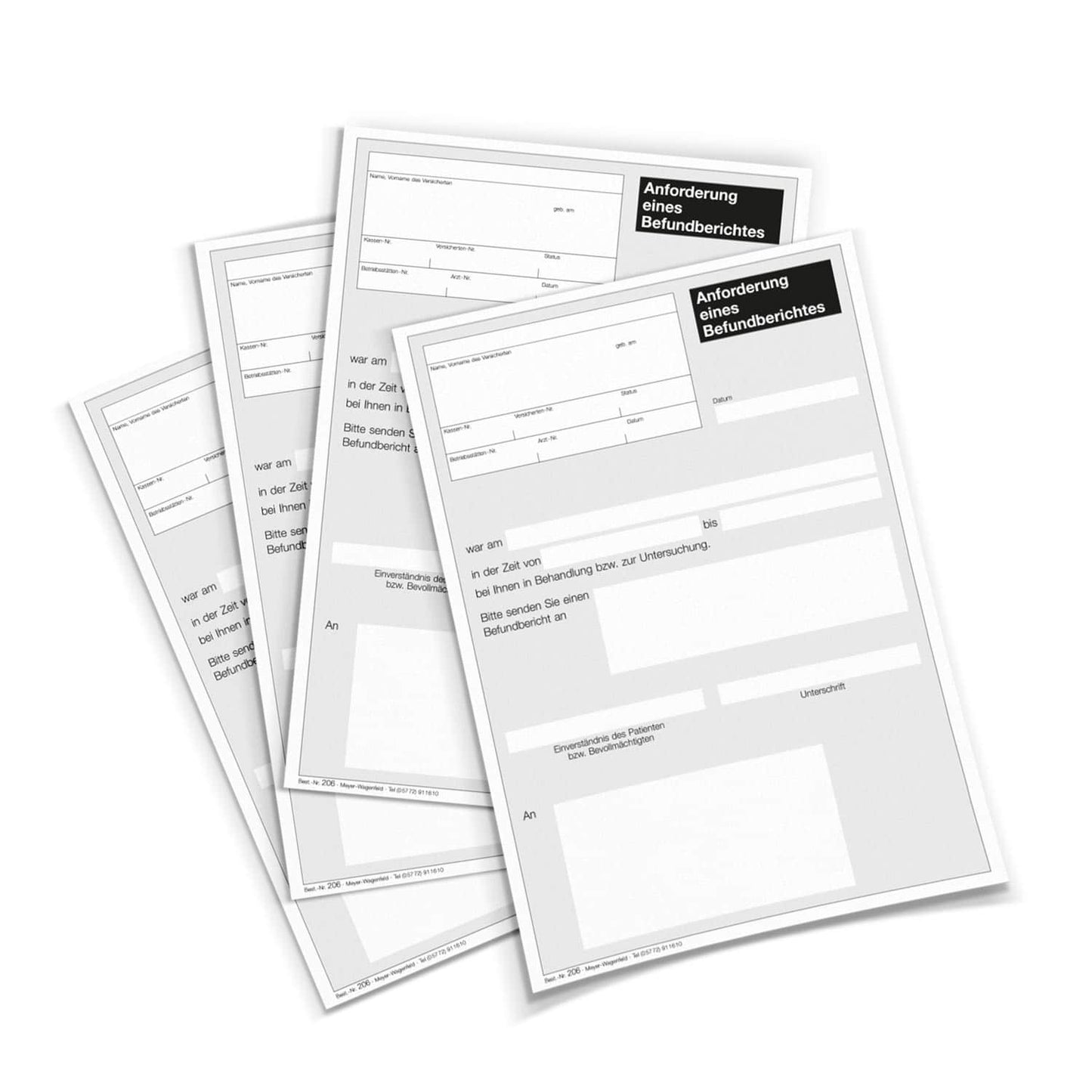 Formular zur Befundanforderung - Praktisches Hilfsmittel für die Patientenverwaltung - Med-Praxisbedarf