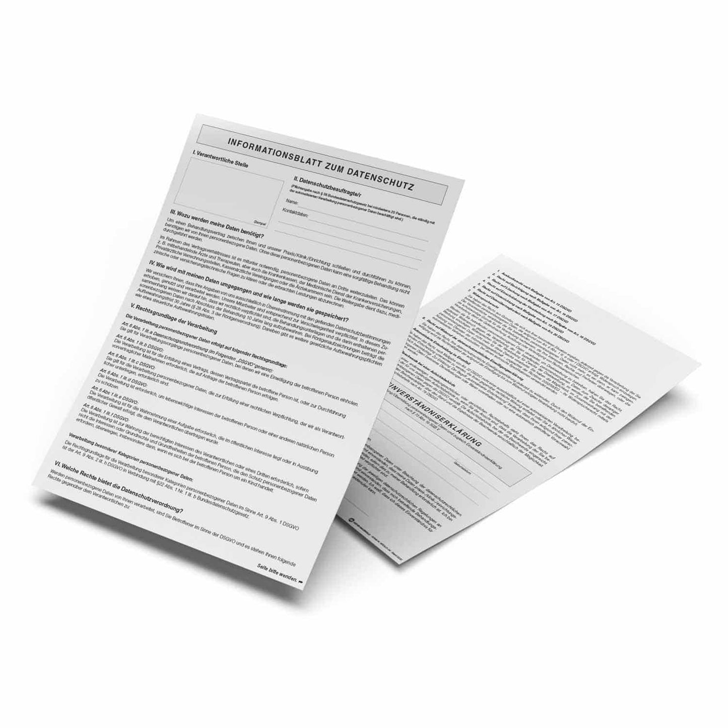 Einverständniserklärung Datenschutz Formular - für Arztpraxen und Kliniken, Dokumentation Patienteneinwilligung - Med-Prax...