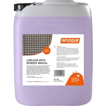 Linoleum Aktivreiniger NOVADUR Magical - Kanister mit konzentriertem Zwischenreiniger für Böden - Med-Praxisbedarf