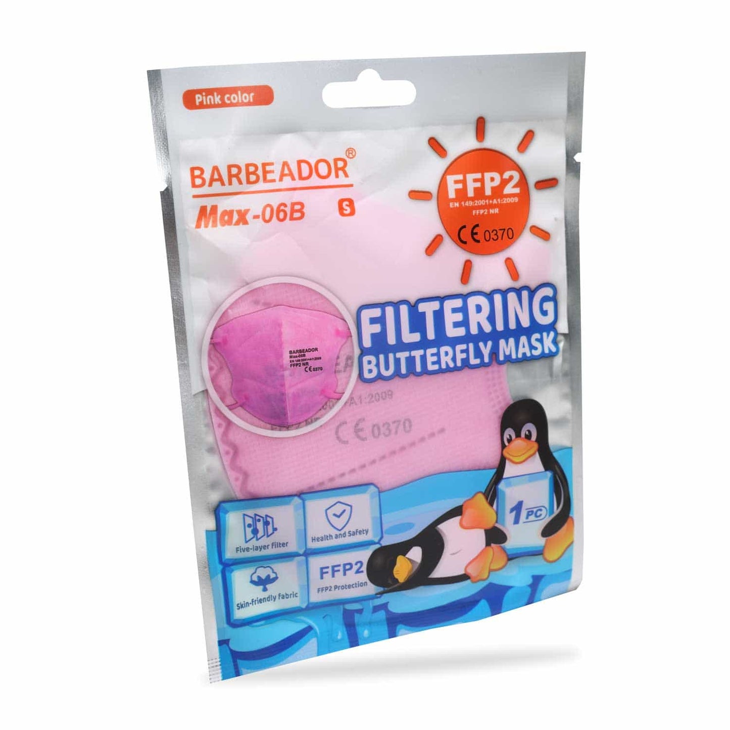 Bunte FFP2 Maske für Kinder - Motiv Rakete, CE-zertifizierter Schutz - Med-Praxisbedarf