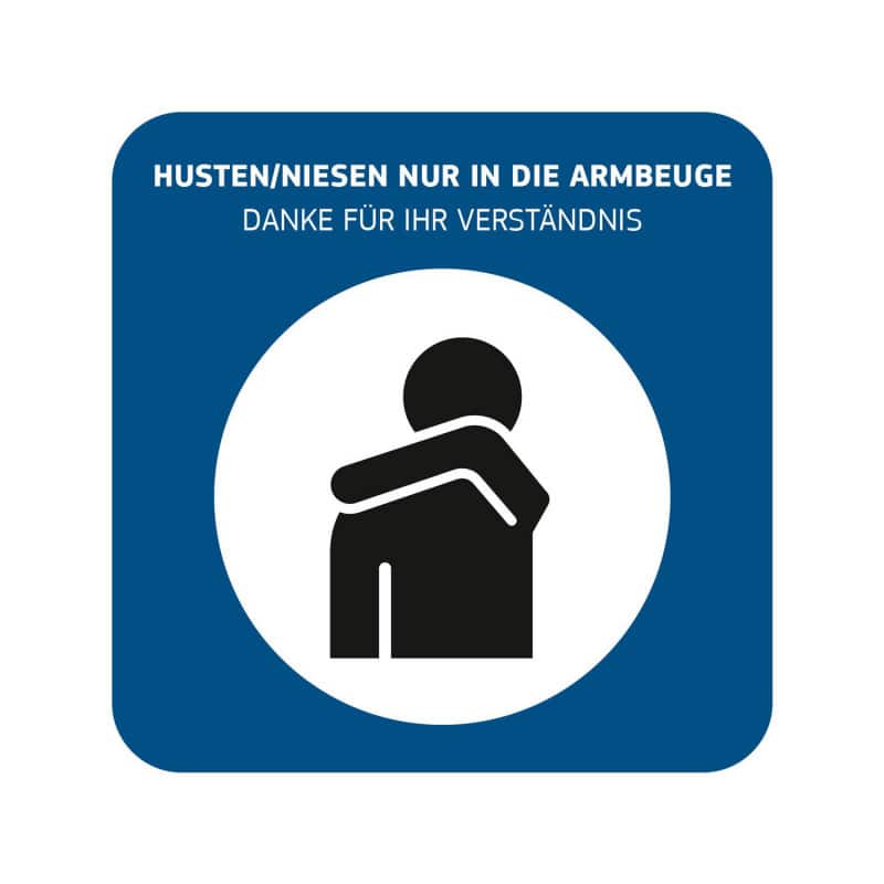 Hygiene-Hinweisschild aus Kunststoff - Aufsteller für Kliniken und Pflegeeinrichtungen - Med-Praxisbedarf
