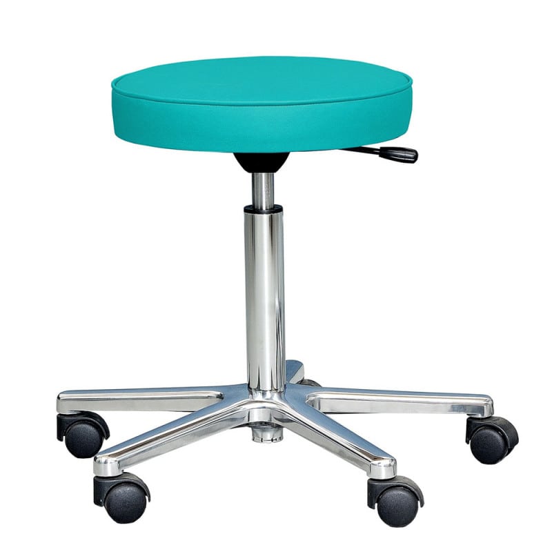 Laborhocker in Seitenansicht - ergonomische Sitzschale für den täglichen Einsatz im Labor - Med-Praxisbedarf