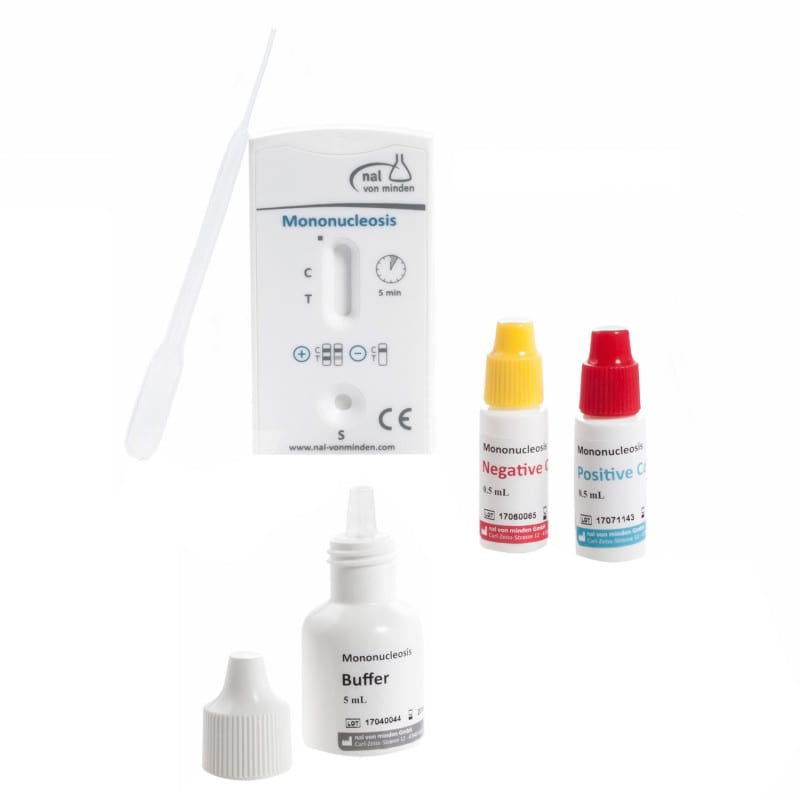 Mononucleosis Schnelltest für Epstein-Barr-Virus - Nachweis heterophiler Antikörper - Med-Praxisbedarf