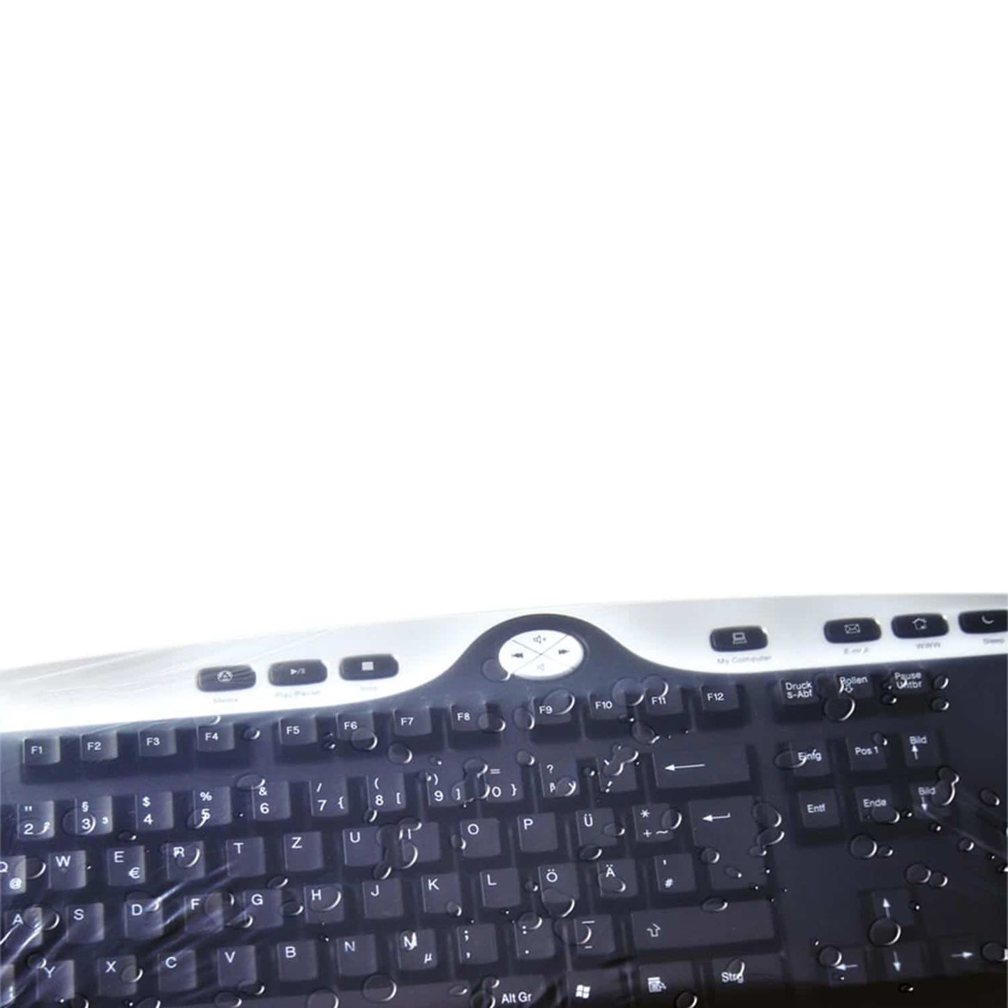Flexibler Tastaturschutz PC Uni Flex von Baaske - zur einfachen Reinigung und Desinfektion - Med-Praxisbedarf