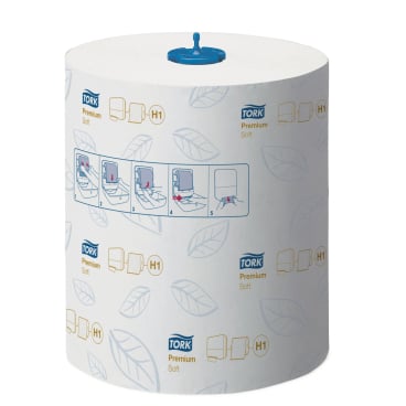 H1-kompatible Handtuchrolle von Tork Matic 21x100 cm weiß - robuste Papierhandtücher für gewerbliche Nutzung - Med-Praxisb...