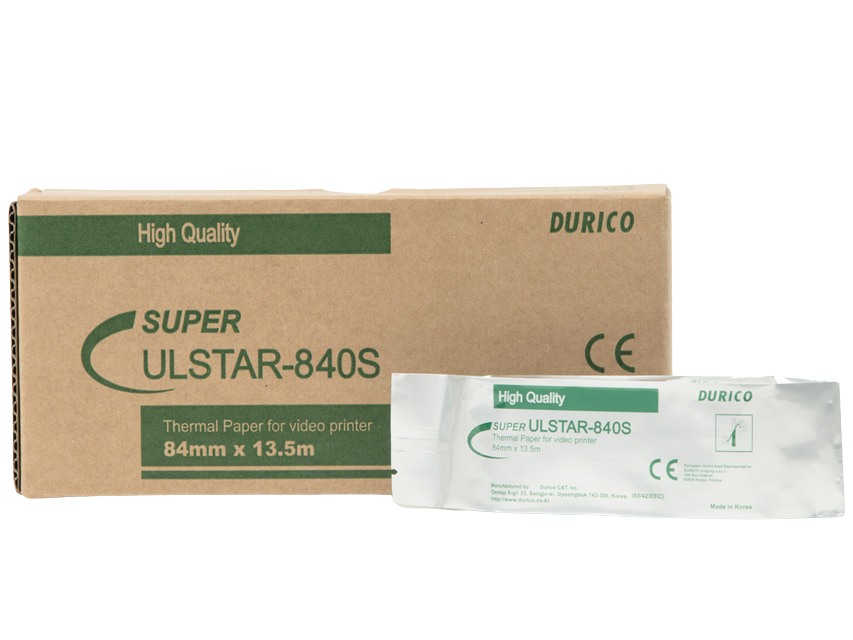 Ulstar 840S Videoprinter-Papier für Sony UP-D711MD - Thermodrucker-Rolle für medizinische Schwarzweiß-Bilder - Med-Praxisb...