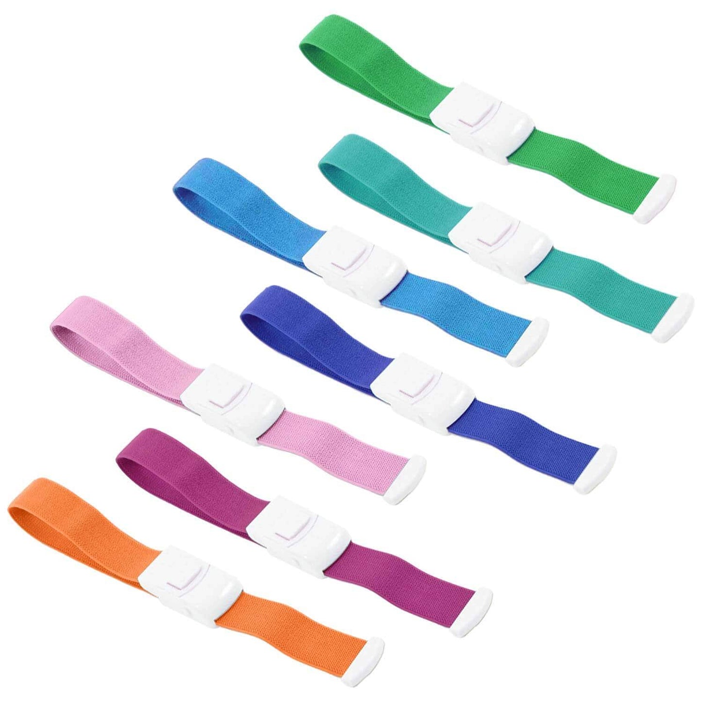 Latexfreier Venenstauer blau - mit robustem Plastikverschluss und starkem Gummiband - Med-Praxisbedarf