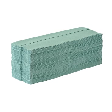 Papierhandtücher racon easy Falthandtücher - Größe 25 x 31 cm, 1-lagig für Praxis und Pflege - Med-Praxisbedarf