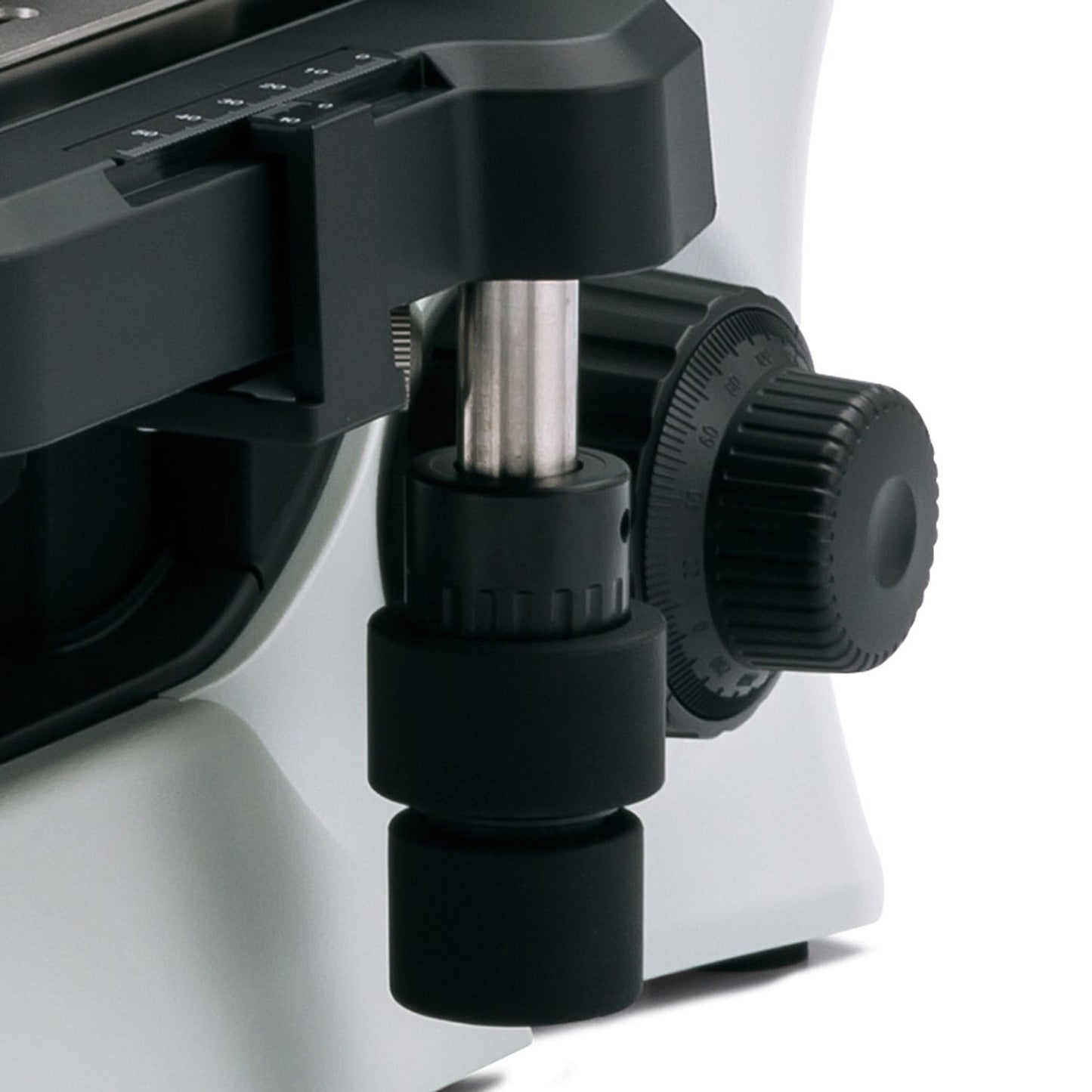 Bedienfeld des Olympus CX43 Fluoreszenz-Mikroskops - intuitive Steuerung der Beleuchtung - Med-Praxisbedarf