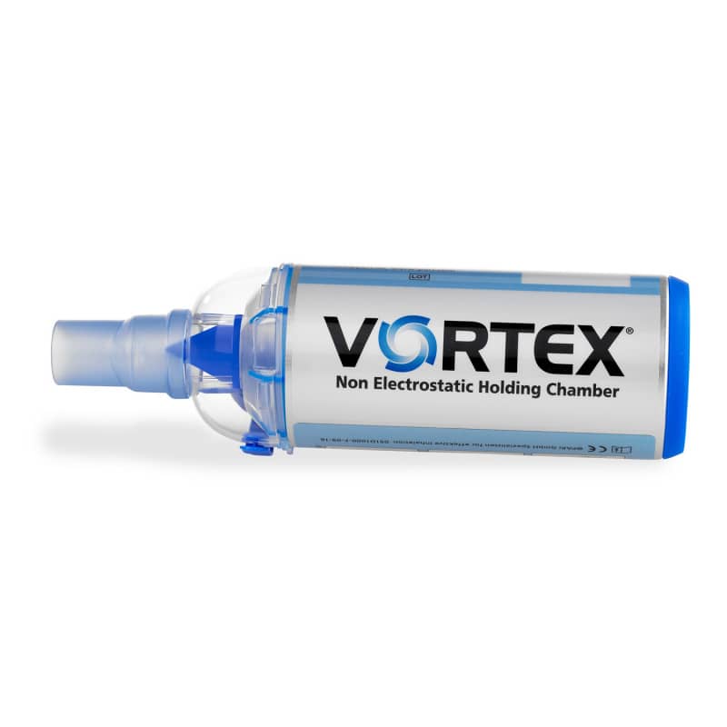 VORTEX Tracheo Inhalierhilfe für Atemwegserkrankungen - kompatibel mit gängigen Dosieraerosolen - Med-Praxisbedarf