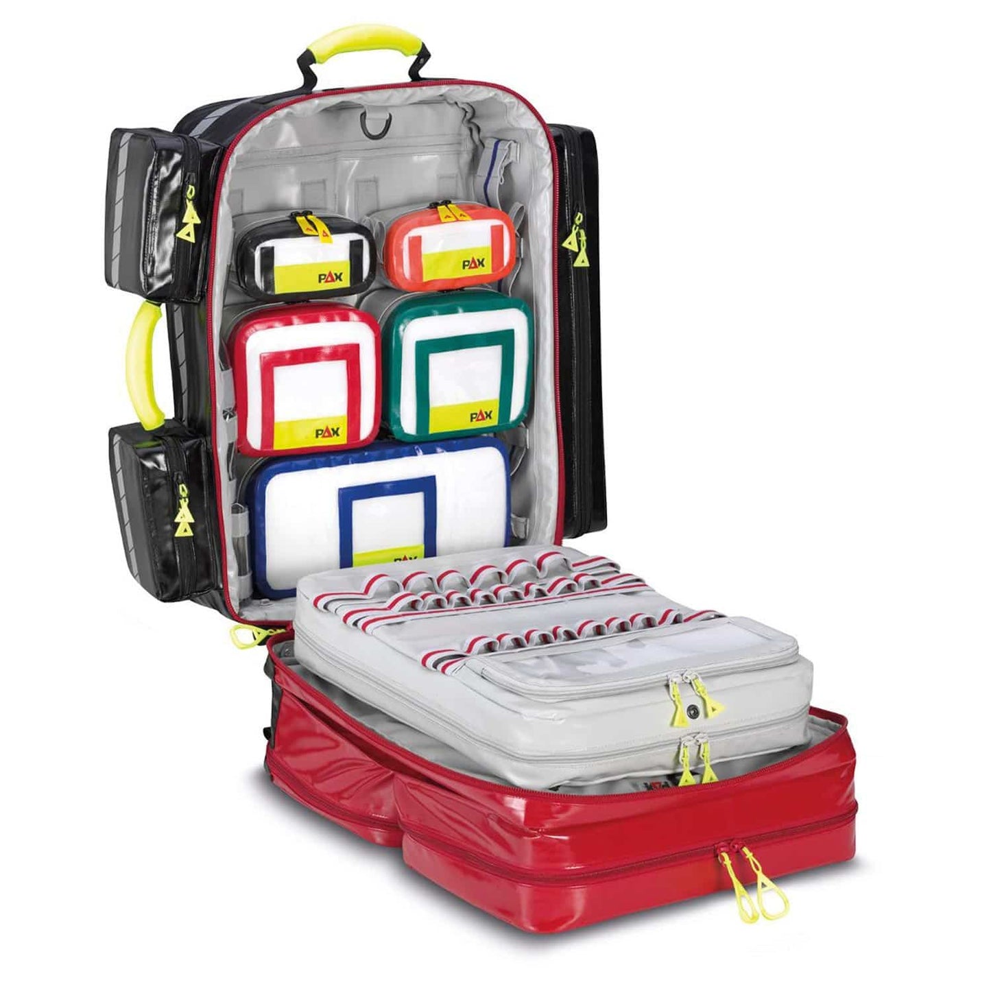 PAX Wasserkuppe Rucksack von der Seite - Abmessungen 57 cm Höhe, 33 cm Tiefe - Med-Praxisbedarf